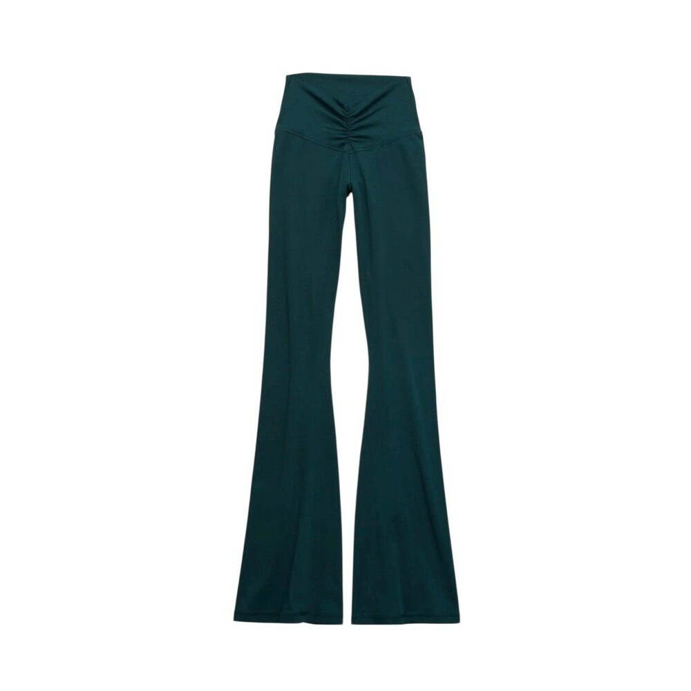 OFFLINE By Aerie Real Me High Waisted forrest green Ruched Flare Legging size XS